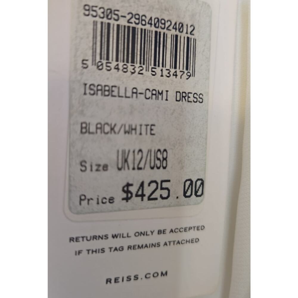Isabella Cami Color Block Midi Dress – Black & White – Size 8 - Picture 4 of 6